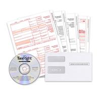 2024 1099 Moduli con software 1099 Misc 4 Part Imposta Modulo FACLE DI VENDITORE 25 Kit di moduli laser per QuickBooks e Software Accounting Taxright