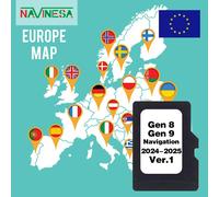 2024/2025 Mappa Dati per Lexus Toyota Navigazione Auto GEN8 GEN9 Aggiornamento TF Card Europa Regno Unito Mappe Sat Nav GPS 8 GB Spedizione Gratuita