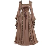 2024 Abito Medievale Donna Carnevale Halloween Cosplay Gotico Barocco Rinascimentale Steampunk