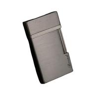 2024 Accenditore con quadrante laterale, Accendino a vibrazione, Gadget a gas ricaricabile con fiamma morbida regolabile, Accendino for sigari in metallo brillante con pietra focaia a gas butano, Rega