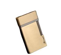 2024 Accenditore con quadrante laterale, Accendino a vibrazione, Gadget a gas ricaricabile con fiamma morbida regolabile, Accendino for sigari in metallo brillante con pietra focaia a gas butano, Rega