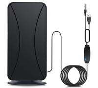 2024 Antenna TV Interna, 580+ KM Gamma 360° Ricezione del Segnale Indoor Support 4K 1080p Tutti i - Amplificatore Segnale Booster e 5M Cavo Coassiale