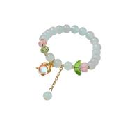 2024 Bracciale da donna, braccialetto di perle di giada cinese per la vostra nonna, nonno, mamma, papà, uso quotidiano bracciale da donna non si accende, Taglia unica, resina, Nessuna pietra preziosa