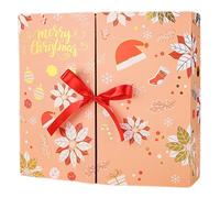 2024 Calendario dell'avvento, calendario avvento vuoto di Natale fai -da -te 2025, 24 giorni simpatici Kraft carta di cartone di Natale Calendario Calendario di Natale Calendario Avventa della scatol