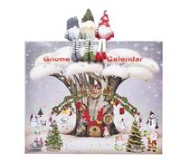 2024 Christmas Gnome, 24days Christmas Countdown Calendar Ornaments with Collectible Gnome Dolls, Gnome Christmas Advent Figurines, 24 Day Desktop Decor