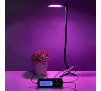 2024 Coltiva La Luce 21LED Flessibile Crescita D-elle Piante Lampada Clip Serra Interna Pratica U-nica F-unzione di Temporizzazione Display LCD Controllo Intelligente