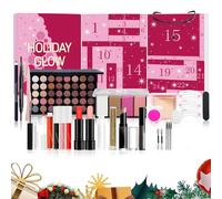 2024 Cosmetici da donna, calendario "Bellissima venuta - calendario e vacanze conto alla rovescia, calendario di bellezza Natale Vacation | rossetto ombretto cosmetici regali (24 pezzi, A)