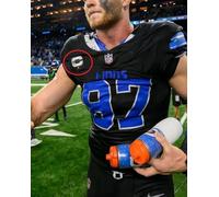 2024 Detroit Lions Aidan Hutchinson Capitani 1 ⭐Stella Nero Bianco C-Patch