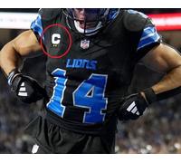 2024 Detroit Lions Amon-Ra St.Marrone 2 - ⭐⭐ - Stella Nero Adesivo Bianco