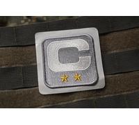 2024 Detroit Lions Generico Capitani 2- ⭐⭐ -star Argento Bianco C-Patch Adesivo
