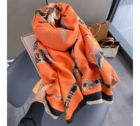 2024 di Lusso Caldo Scialle di Pashmina Sciarpa Delle Donne di Spessore di Viaggio di Inverno Poncho Cashmere Avvolge Bufana Design Stampa Coperta Casual Echarpe