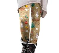 2024 Donna Leggings Vita Alta Pantaloni Comodi per Natale Leggins Push Up Pant Sportivo Natalizia per Yoga Jogging Pantalone Palestra Natale Slim Fit Pantacollant Yoga Allenamento Collant Donna Babbo