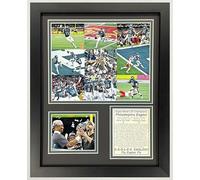 2024 Eagles SB LIX 59 Champions | Memorabilia da collezione del calcio di Philadelphia | Stampa incorniciata e collage di regali fotografici | (mosaico, 30,5 x 38,1 cm, incorniciato)
