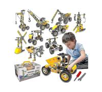 2024 Educational Building Toys Stem Learning Kit, Construction Blocks for Preschool Kids, Engineering Toys Creative Set Gift for Boys Age 5 6 7 8 9 10