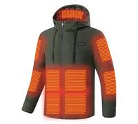 2024 Gilet Riscaldato Uomo Donna, Giacca Riscaldata USB, Giubbotto Riscaldato Elettrici Offerte, con 3 Temperature, 11 Zone di Riscaldamento, Lavabile, per Caccia Moto Sci e Campeggio (Senza Batteria)