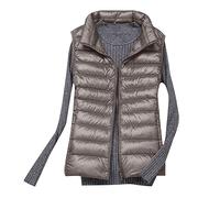 2024 Gilet Smanicato Donna Corto Trapuntato Leggero Piuma Giubbotto Piumini Giacca Puffer Senza Maniche Invernali Down Caldo