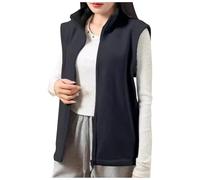 2024 Gilet Termici Da Donna - Leggero Con Zip Giacche Calde Fleece Senza Maniche Casual In Maglia A Coste Teddy Giacche Peluche Antivento In Pile Felpato Smanicato Thickened Waistcoat Vests