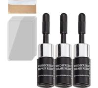 2024 Glass Repair Kit, Car Window Chip Repair Kit,Car Glass Windscreen Chip Repair Kit Suitable for Car Glass Repair Scratch Chip Crack Repair Kit (3 Pcs)