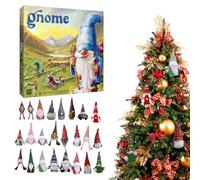 2024 Gnome Hollow Calendario 'Avvento, Calendario 'Avvento 2024 Gnome Hollow 24 Portare gnomi senza volto, Calendario 'Avvento 24 bambole gnomi, regali di Natale 24 giorni