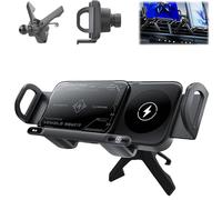 2024 High Intelligent Mobile Phone / Pad Holder, 2 in 1 Auto Rotazione Veloce Ricarica, Auto Rotazione Auto Caricatore Wireless Car Charger, per Auto Vent