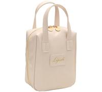 2024 New Eretinputc Makeup Bag, Premium Makeup Bag for Women and Girls, PU Leather Travel Makeup Bag, Large Capacity Toiletry Cosmetic Bag with Divider and Handle (White)