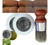 2024 New Furniture Salve for Leather,Wise Owl Furniture Salve for Leather And Brush,Leather Furniture Salve Prevent Dryness and Cracking (2 pcs)