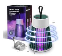2024 New Mozzguard Mosquito Zapper, Mozz Guard Mosquito Zapper con lampada UV, lampada ricaricabile USB con batteria da 2000 mAh, lampada da zanzara per campeggio giardini interni (verde)