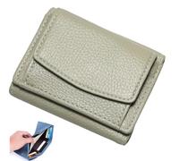 2024 New Unisex Anti-Credit Card Fraud Folding Mini Wallet,Cute Mini Wallet,Leather Blocking Card Holder Pocket Anti-Credit Card Folding Mini Wallet,for women (Light Green,onesize)