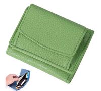 2024 New Unisex Anti-Credit Card Fraud Folding Mini Wallet,Cute Mini Wallet,Leather Blocking Card Holder Pocket Anti-Credit Card Folding Mini Wallet,for women (Avocado Green,onesize)