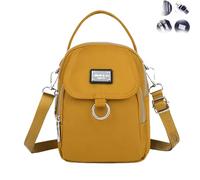 2024 New Waterproof Women's Crossbody Bag, Elegant Oxford Messenger Bags, Multi Compartment Mobile Phone Bag (Gold)