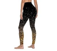 2024 New - Women's Running Athletic Fitness Yoga Sports Leggings Pantaloni Allenamento Yoga Pantaloni Body Lingerie Pizzo Sexy, oro, M