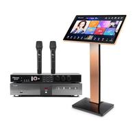 2024 Nuova macchina per karaoke cinese inandon-KV-V5 MAX Lettore Karaoke, con microfono wireless riverbero, touch screen capacitivo da 22 pollici, funzione di download cloud gratuita App YouTube Play