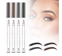 2024 Nuova matita impermeabile per sopracciglia con punta a microforchettaMicroblading Eyebrow Pen 4 Fork Tip Tattoo Pencil, 24 Hours Waterproof Eye Brow Stencil Kits (Color : Mix#4PCS)