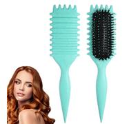 2024 Nuovo Bounce Defining Curl Spazzola, Spazzola Bounce Defining Curly Brush, Curl Defining Brush, Spazzola per Capelli Ricci Setole Cinghiale (B)