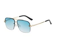2024 Occhiali da sole da uomo senza montatura occhiali da sole da donna alla moda UV400, C4, 148*150*49mm