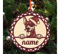2024 Ornamenti Natalizi Personalizzati con Nomi, Decorazioni per l'Albero di Natale, Addobbi Natalizi in Legno Personalizzati, Regalo Personalizzato per Decorazioni Natalizie da Appendere