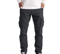 2024 Pantaloni Cargo Uomo Cotone Taglie Forti Pantaloni da Lavoro Uomo Multitasche Estivi Sportivi con Elastico Casual Chino Pantaloni da Lavoro Cargo Elasticizzati Leggeri Eleganti Bodybuilding