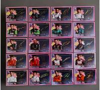2024 Pink Parallel Signature Style set completo 20 carte Turbo Attax India F1...