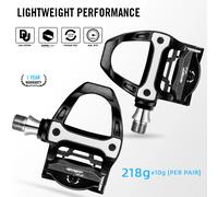 2024 RYET pedale bici da strada in carbonio con tacchetti 3 cuscinetti pedale da ciclismo ultraleggero Clipless 218g compatibile con il sistema SPD-SL