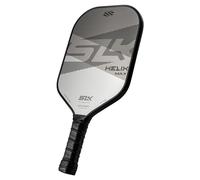 2024 SLK Helix Pro - Pagaia da pickleball in fibra di carbonio e fibra di vetro, nucleo in fibra di carbonio termoformata, controllo senza pari, grigio leggenda