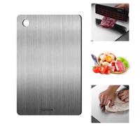2024 Tagliere in acciaio inox doppio lato per alimenti in titanio adatto anche