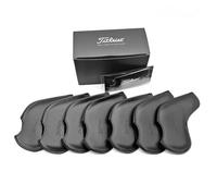 2024 Titleist Golf Iron Head Cover Set Jet Black 7 pezzi / 100% autentico / N...