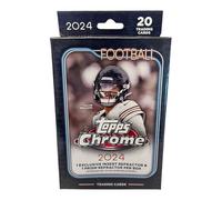 2024 Topps - Scatola cromata da appendere a forma di pallone da calcio, 20 carte per scatola