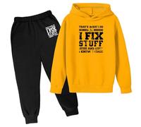 2024 Tuta Bambini Ragazzo Ragazzi Felpa Pullover Set Ragazzi Felpa E Pantaloni da Jogging Maniche Lunghe Girocollo Ragazzi Top E Pantaloni Felpa con Cappuccio E Pantaloni Set di Felpe 3-15 Anni