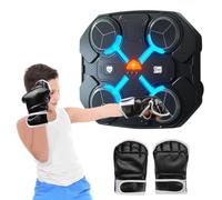 2024 Upgraded Music Boxing Machine Bluetooth Smart LED Box Machine, allenatore interattivo montato a parete, macchina elettronica da parete con musica per alleviare lo stress per bambini (Bluetooth,