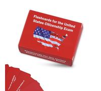 2024 US Citizenship Flash Cards, 3.74 x 2.6 x 1.7 Inch Naturalization Test Study Guide American Civics 100 USCIS Domande Risposte Flashcards