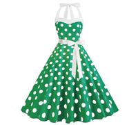 2024 Vestiti Anni 50 Donna Medievale Donna Retro Audrey Hepburn Abito Vintage Una Linea Scollo A V Partito Dress Banchetto Cena Vestito Abito di Stile Cortese Abito Temperamento Festa retrò Estiva