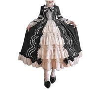 2024 Vestito Medievale Donna Abito Principessa Donna Barocco Rococò Costume da Dama Dell Abito Vittoriano Manica Tromba Palazzo Vestito Gotico Pizzo Vintage Costume Carnevale Cosplay Vesiti Festa