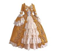 2024 Vestito Medievale Donna Abito Principessa Donna Barocco Rococò Costume da Dama Dell Abito Vittoriano Manica Tromba Palazzo Vestito Gotico Pizzo Vintage Costume Carnevale Cosplay Vesiti Festa