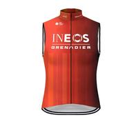 2024 world tour pro team GRENADIER INEOS Uomini Ciclismo Wind Vest,Windbreaker Bike Gilet Antivento MTB Senza Maniche Abbigliamento （M）